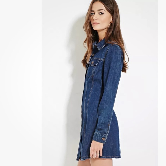 LIFE IN PROGRESS Jean Shirt Dress - Picture 4 of 9